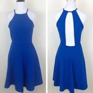 SOLD PreView Royal Blue Open Back Dress